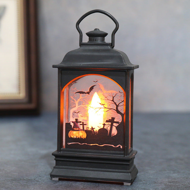 Linterna de calabaza de Halloween LED luminosa portátil