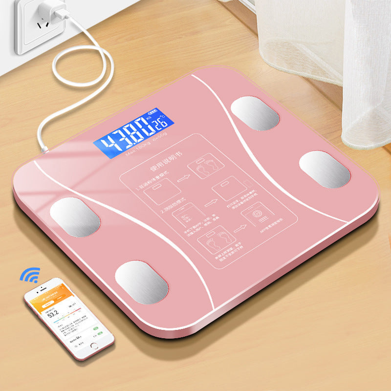 Battery or USB Rechargeable Weight Scale Body Fat Healthy Body
