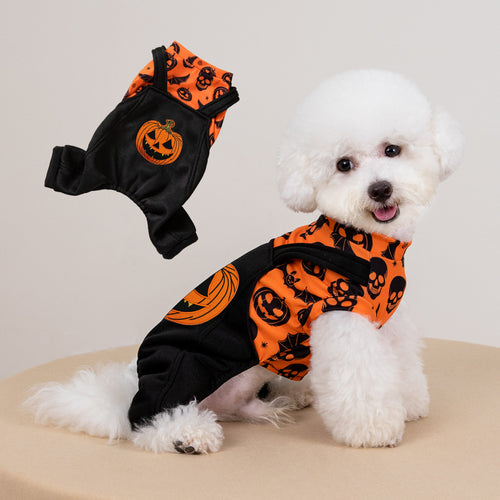 Disfraz de perro con estampado creativo para fiesta de Halloween