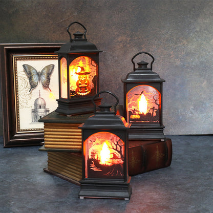 Linterna de calabaza de Halloween LED luminosa portátil