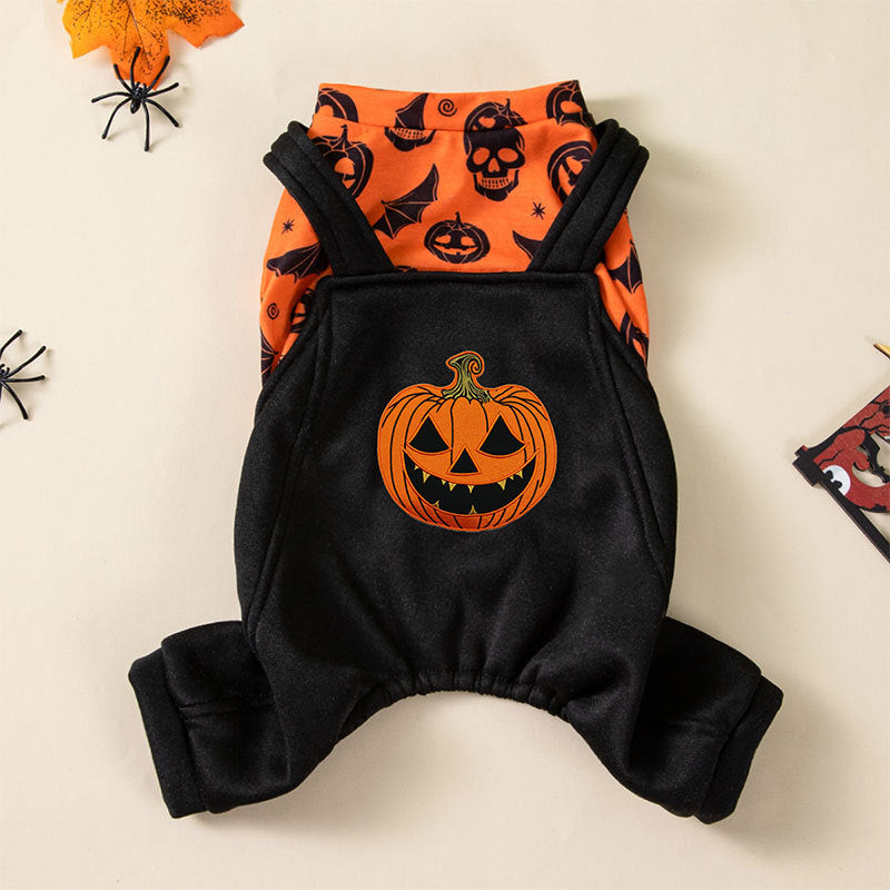 Disfraz de perro con estampado creativo para fiesta de Halloween