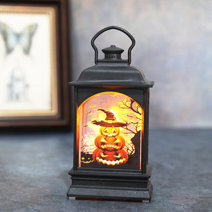 Linterna de calabaza de Halloween LED luminosa portátil