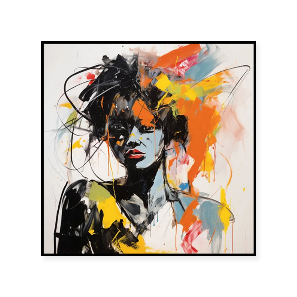 Modern Graffiti Aesthetic Wall Art Banksy Portrait Hand Painted Oil