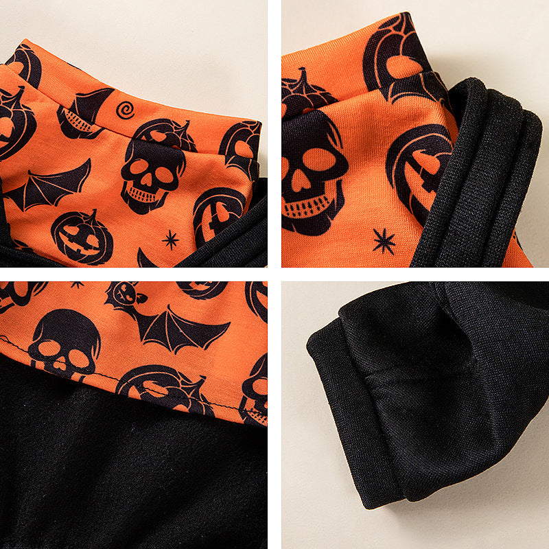 Disfraz de perro con estampado creativo para fiesta de Halloween