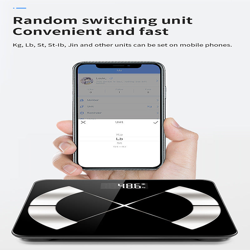 Bluetooth English Version Home Electronic Body Fat Scale