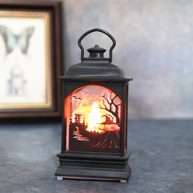 Linterna de calabaza de Halloween LED luminosa portátil