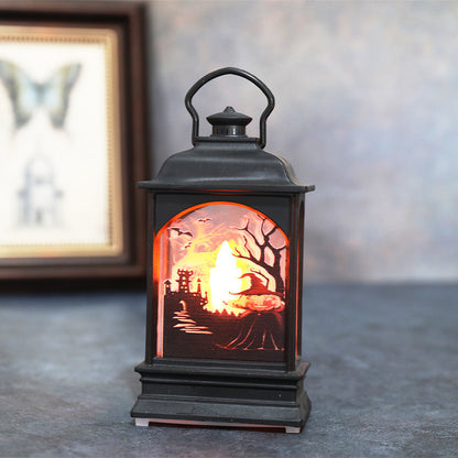 Linterna de calabaza de Halloween LED luminosa portátil