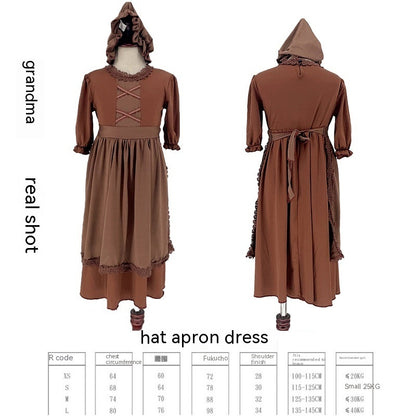 Disfraz de civil medieval para niños, colonia europea, ropa de cosplay pobre
