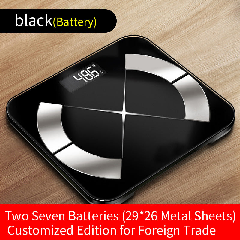 Báscula electrónica de grasa corporal para el hogar con Bluetooth, versión en inglés