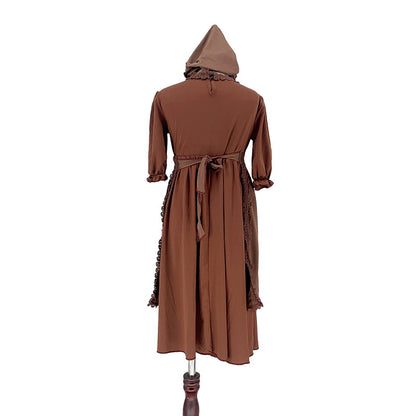 Disfraz de civil medieval para niños, colonia europea, ropa de cosplay pobre